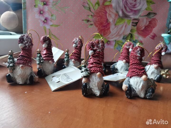 Гном подвесная ёлочная игрушка