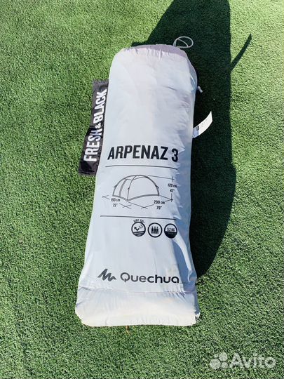 Палатка Quechua Arpenaz 3 Fresh&Black