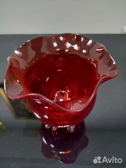 Вазы цветное стекло СССР