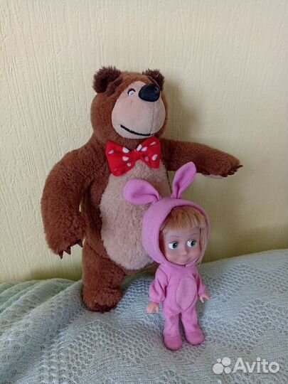 Игрушки Маша и медведь