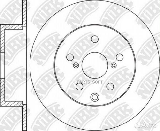 Nibk RN1473 Торм.диск зад