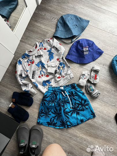 Большой пакет детской одежды и обуви 92-98