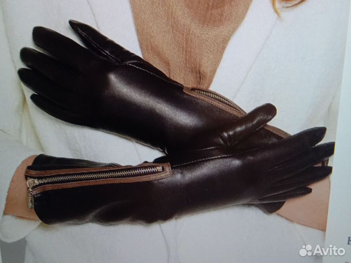 Перчатки женские кожаные 7.5