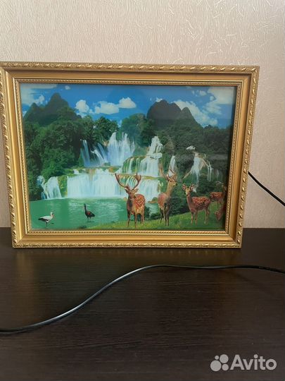Картина водопад илес музыкальная винтаж