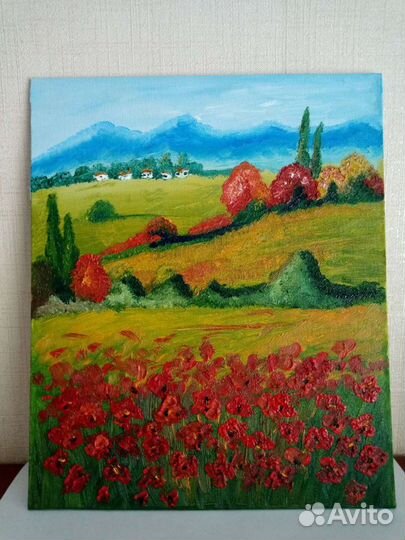 Картина маслом на холсте пейзаж