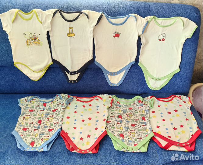 Пакетом боди mothercare 6-9 мес