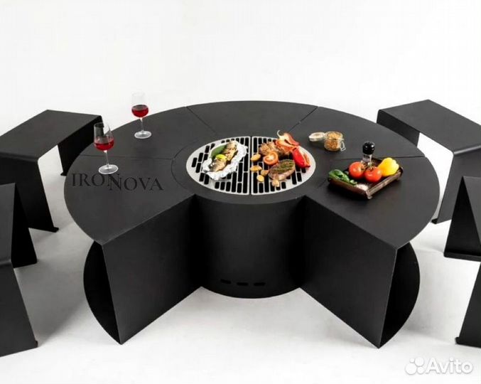 Гриль стол/барбекю комплекс