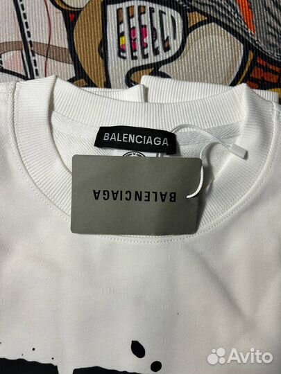 Свитшот Balenciaga белый/черный (в наличии)