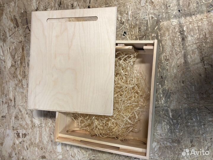 Короб ящик пенал (дерево) подарочный на 3 бутылки