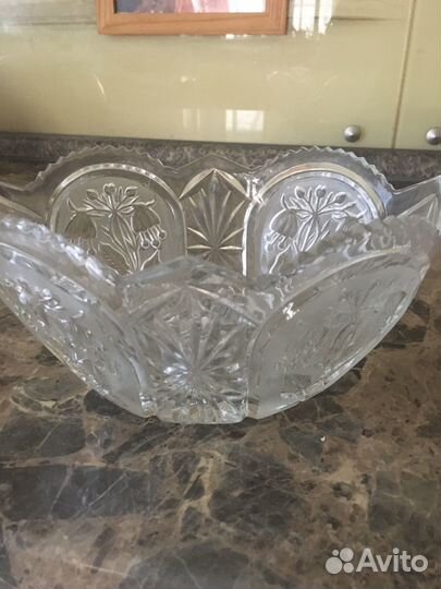 Ваза хрустальная