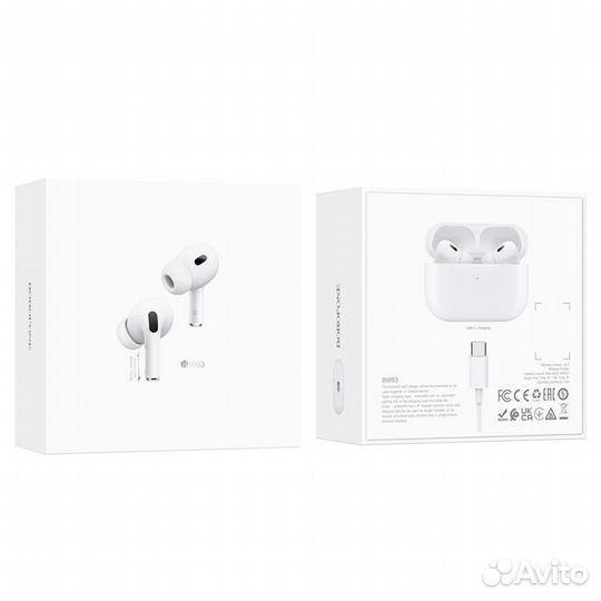 BT TWS Гарнитура borofone BW-63 White