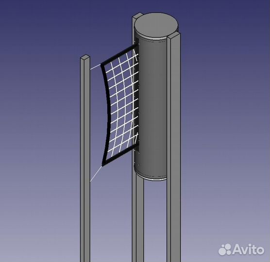 Стойки волейбольные с сеткой troset