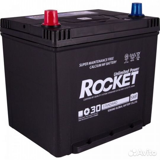 Автомобильный аккумулятор rocket asia 65L (75D23R)