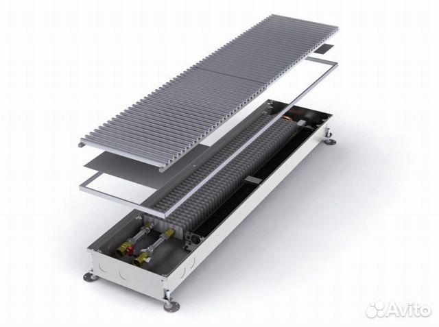 Конвектор внутрипольный minib RT с вентилятором T8