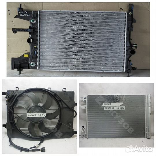 Opel Astra J 10-17 радиатор вентилятор