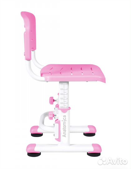 Растущий комплект парта + стул розовый