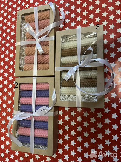 Свечи ароматные, подарочный набор свечей