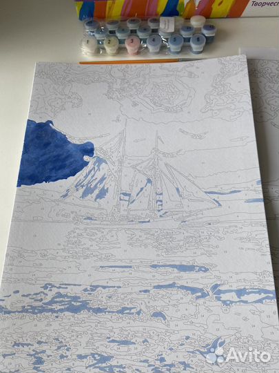 Незаконченная картина по номерам