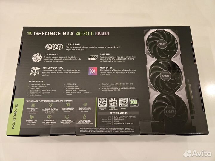 RTX 4070Ti Super MSI Ventus 3X / Ростест