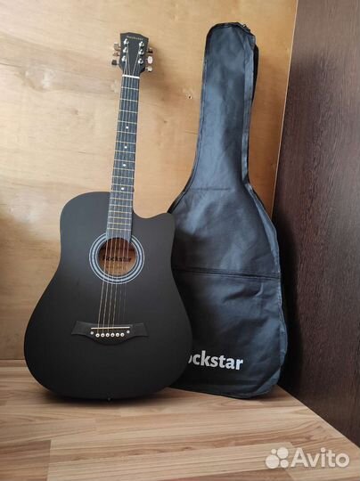 Гитара акустическая с чехлом 078