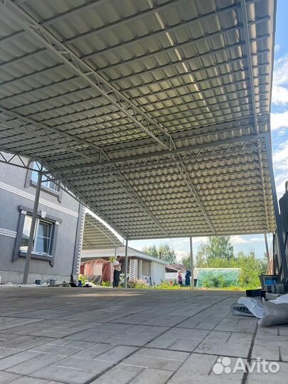 Готовый навес сборка до 2 дней