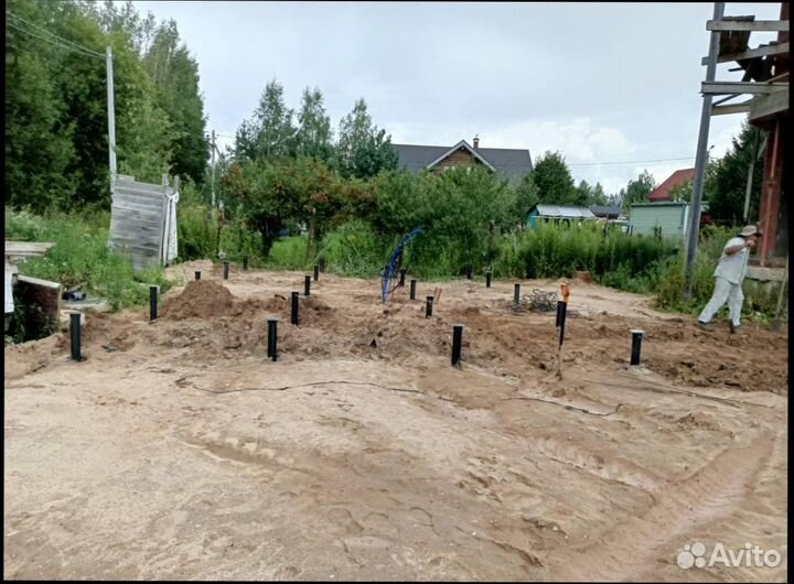 Винтовые сваи. Пескобетон в подарок