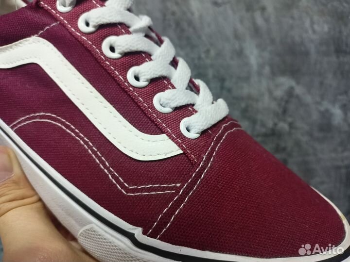 Кеды Vans old skool vine red low