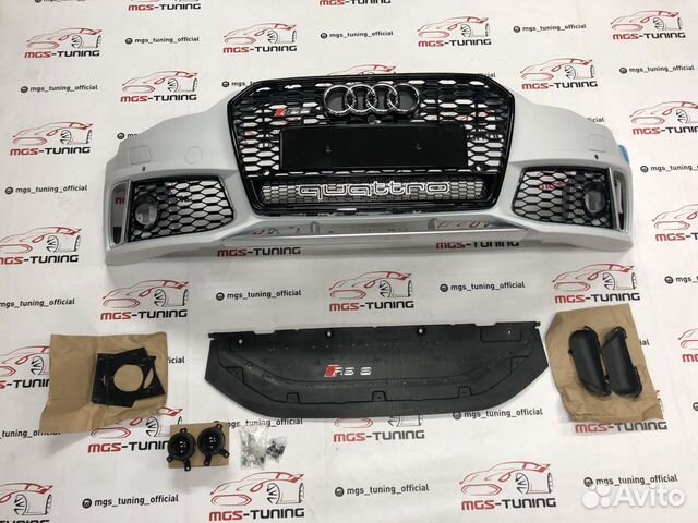 Бампер на Audi A6 в стиле RS6 кузов С7 14-18гг