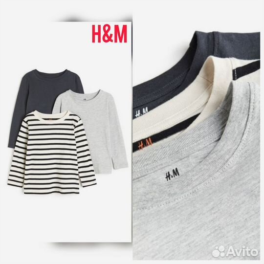 Лонгслив новые для мальчика H&M 92