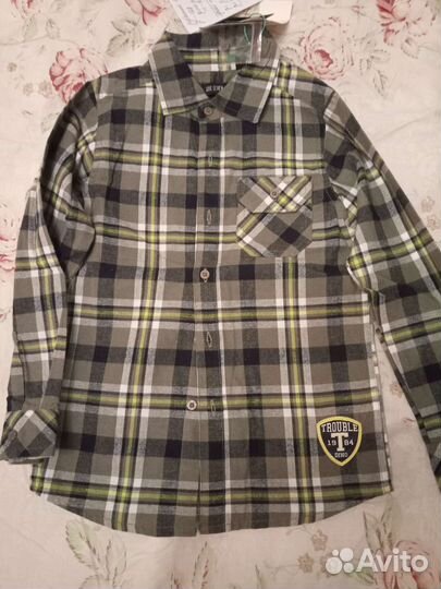 Рубашки новые размер 116,122,128,134