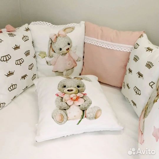 Балдахин, бортики-подушечки, держатель