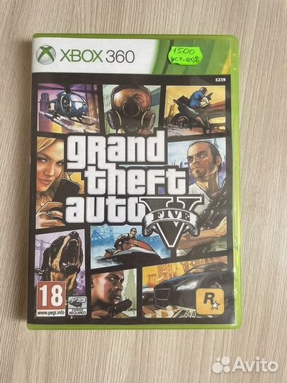 Диск на xbox 360 gta 5