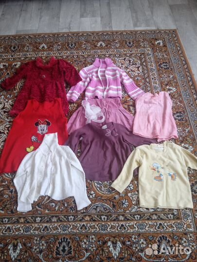 Пакет тёплой одежды на девочку 3-4 года