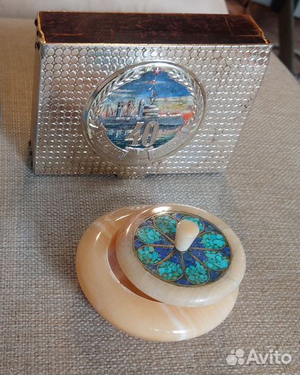 Шкатулки -камнерезка и агитация СССР