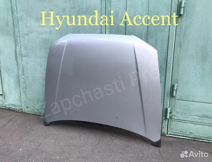 Капот Accent Серебристый металлик