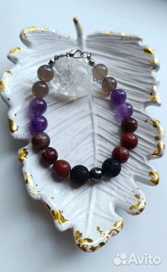 Браслеты и серьги из минералов