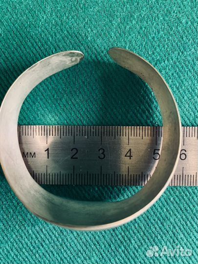 Старинный серебряный браслет