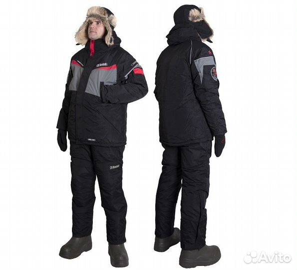 Костюм зимний Alaskan Dakota серый/черный xxxl