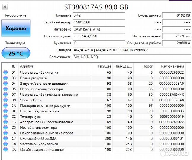 Жесткие диски 80Гб. Разные