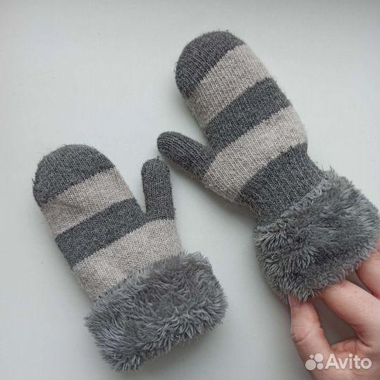 Варежки теплые детские (4-6)