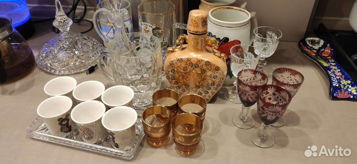 Набор столовой посуды, пивные кружки/бокалы