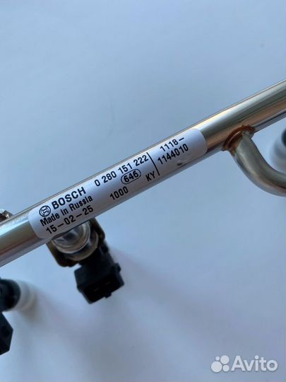 Форсунки Bosch 017 и рампа Bosch на ваз 1.6л, 8кл