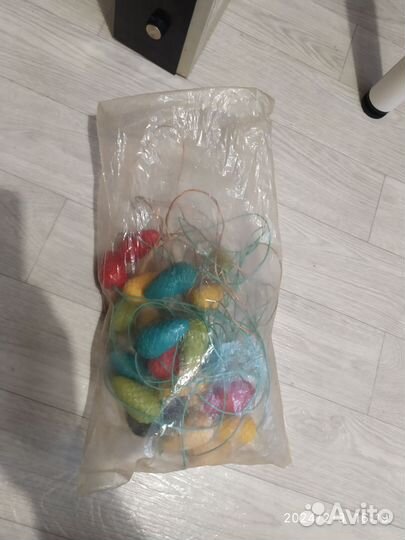 Елочная гирлянда СССР шишки