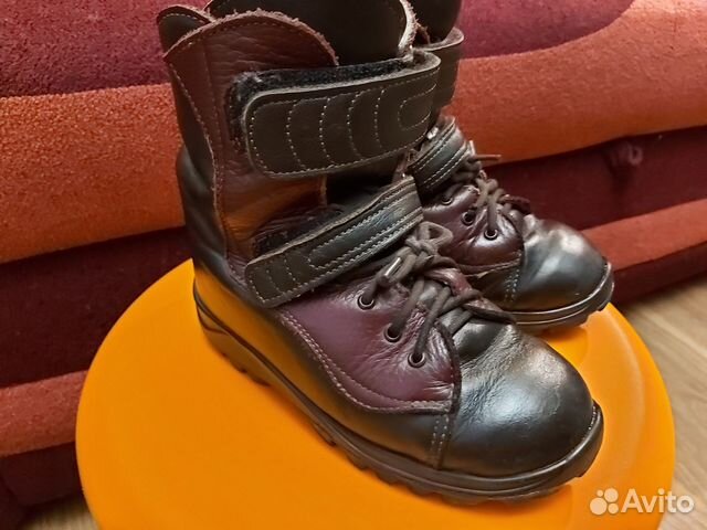 Зимние кожаные ортопедические ботинки 29 размер