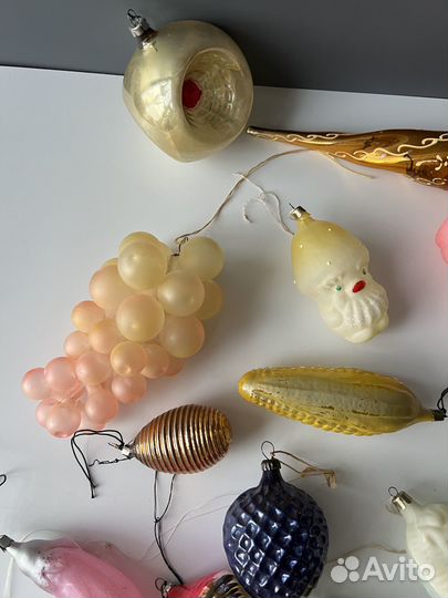 Елочные игрушки СССР Оригинал. Есть интересные 20в