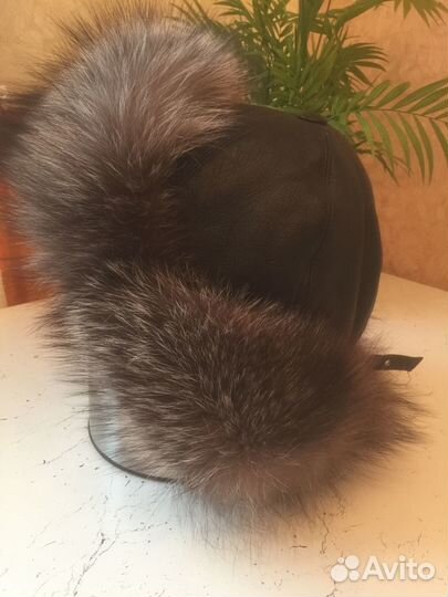 Шапка ушанка натуральный мех женская