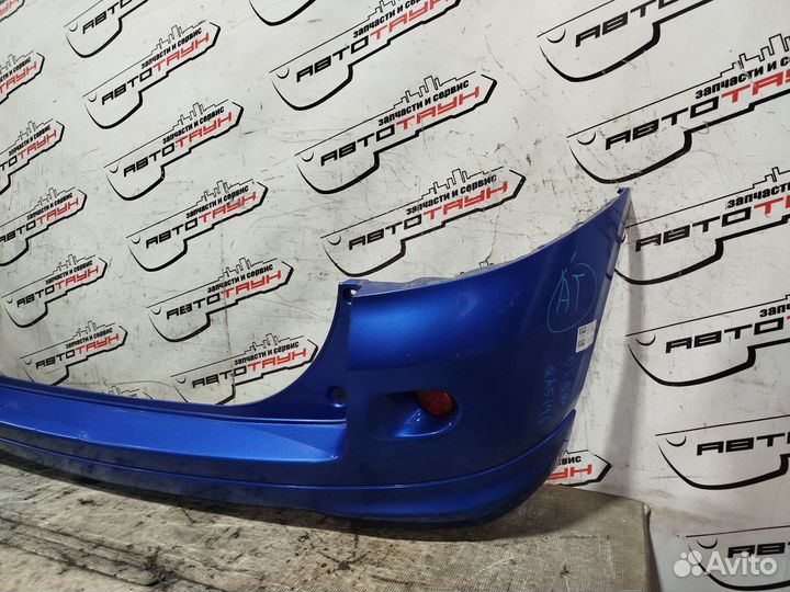 Бампер mazda demio DY3R DY3W DY5R DY5W D53050221AAA круглые катафоты sport 2 модель задний синий, 27