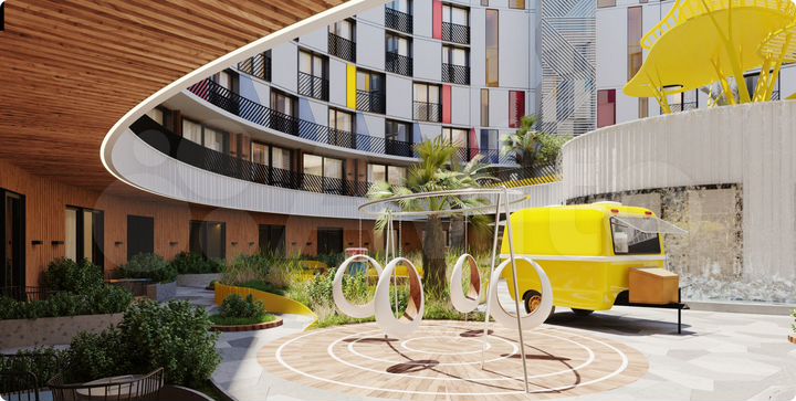 Апартаменты, 25 м²