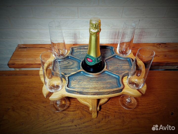 Винный столик менажница