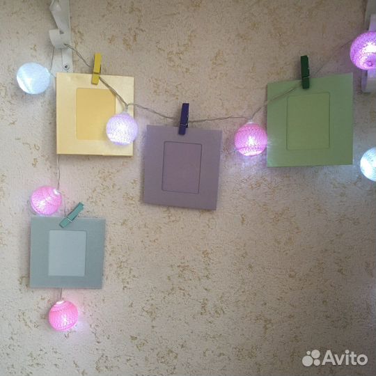 Фоторамки на прищепках